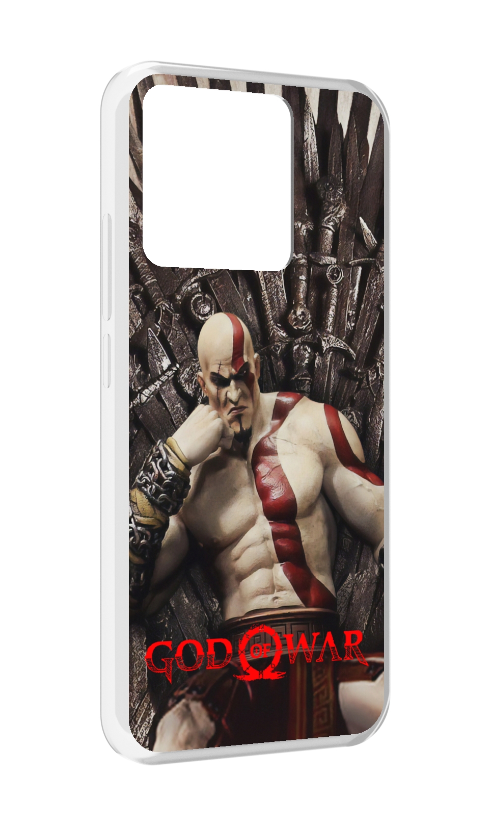 

Чехол MyPads Tocco для Xiaomi Redmi 10A God of War Кратос, Прозрачный, Tocco