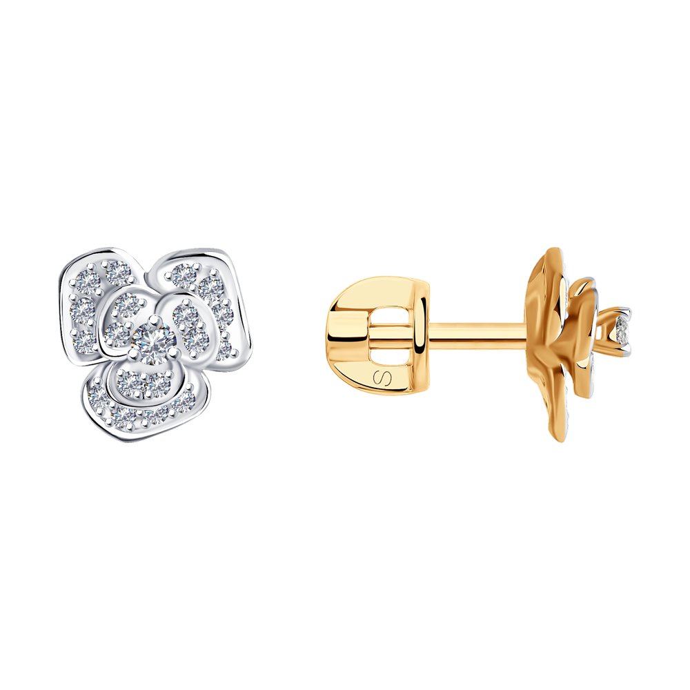 серебряные пусеты с бриллиантами соколов. эпл пусеты с бриллиантами. серьги-пусеты из золота с фианитами 585. серьги бронницкий ювелир серьги-пуссеты из белого золота. эпл пуссеты п10с061607.