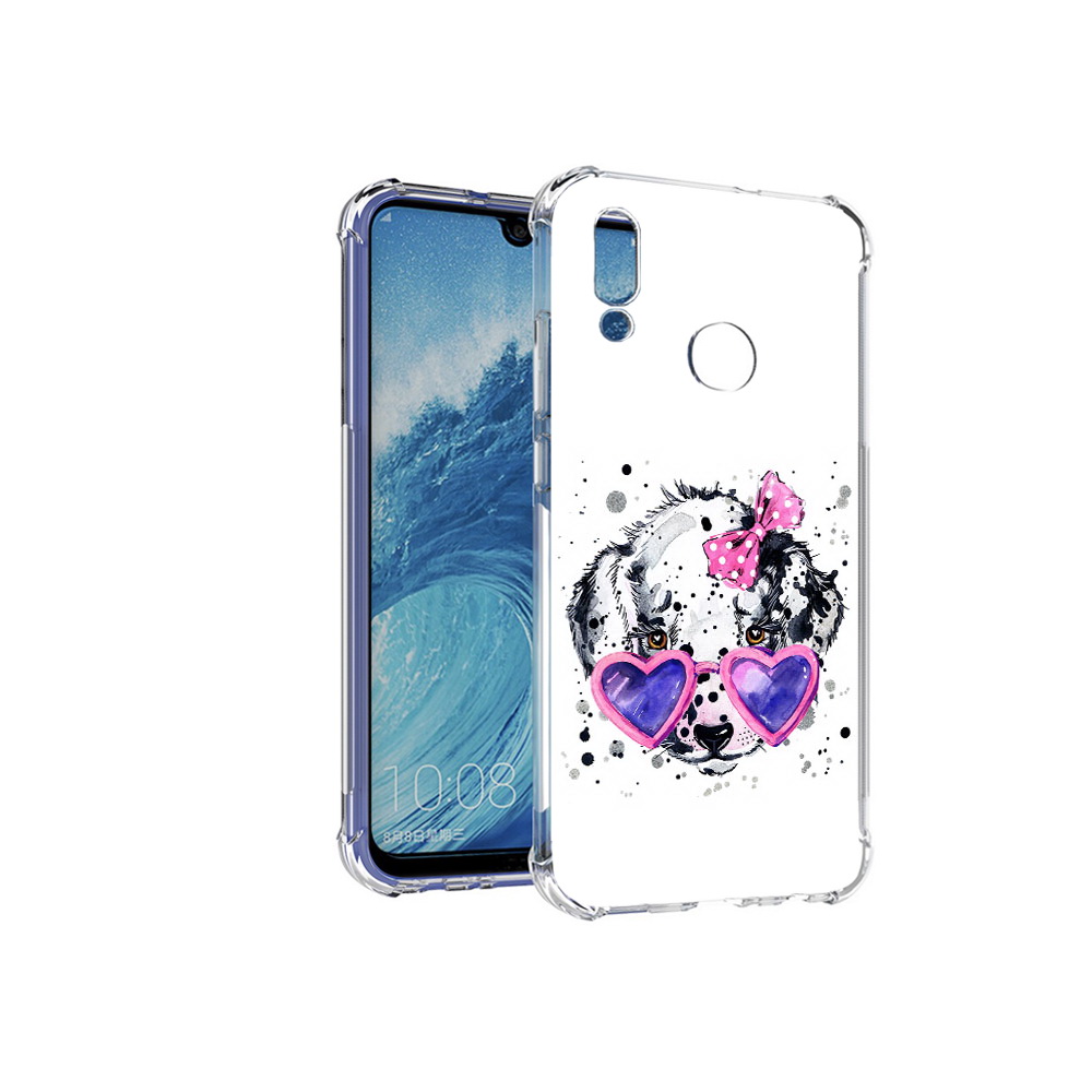 

Чехол MyPads Tocco для Huawei P Smart (2019) долматинец в очках, Прозрачный, Tocco