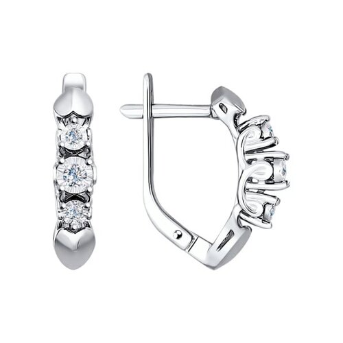 

Серьги из белого золота SOKOLOV Diamonds 1020988, бриллиант, 1020988