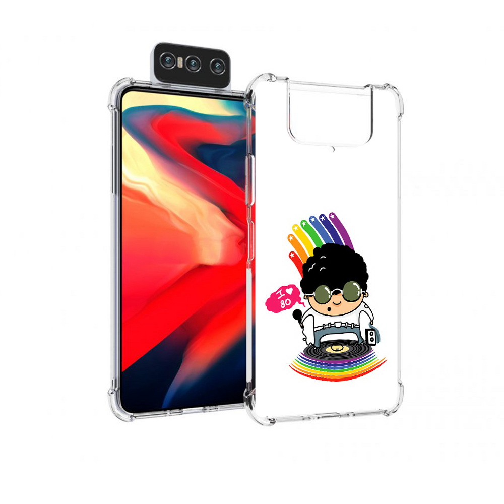 Чехол MyPads Tocco для Asus Zenfone 8 Flip Я люблю 80-е