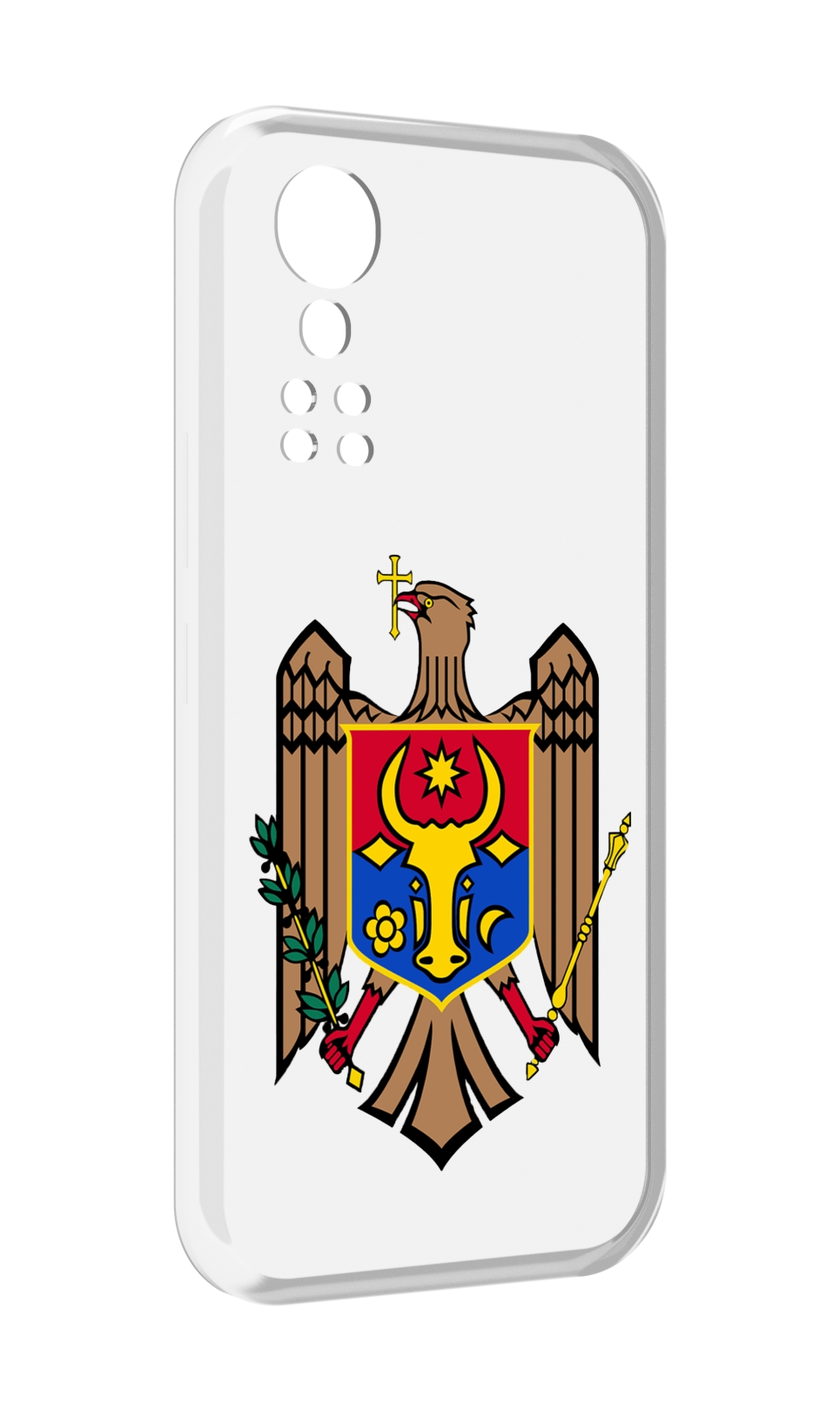 Чехол MyPads герб-молдовы для ZTE Axon 30 5G / Axon 30S