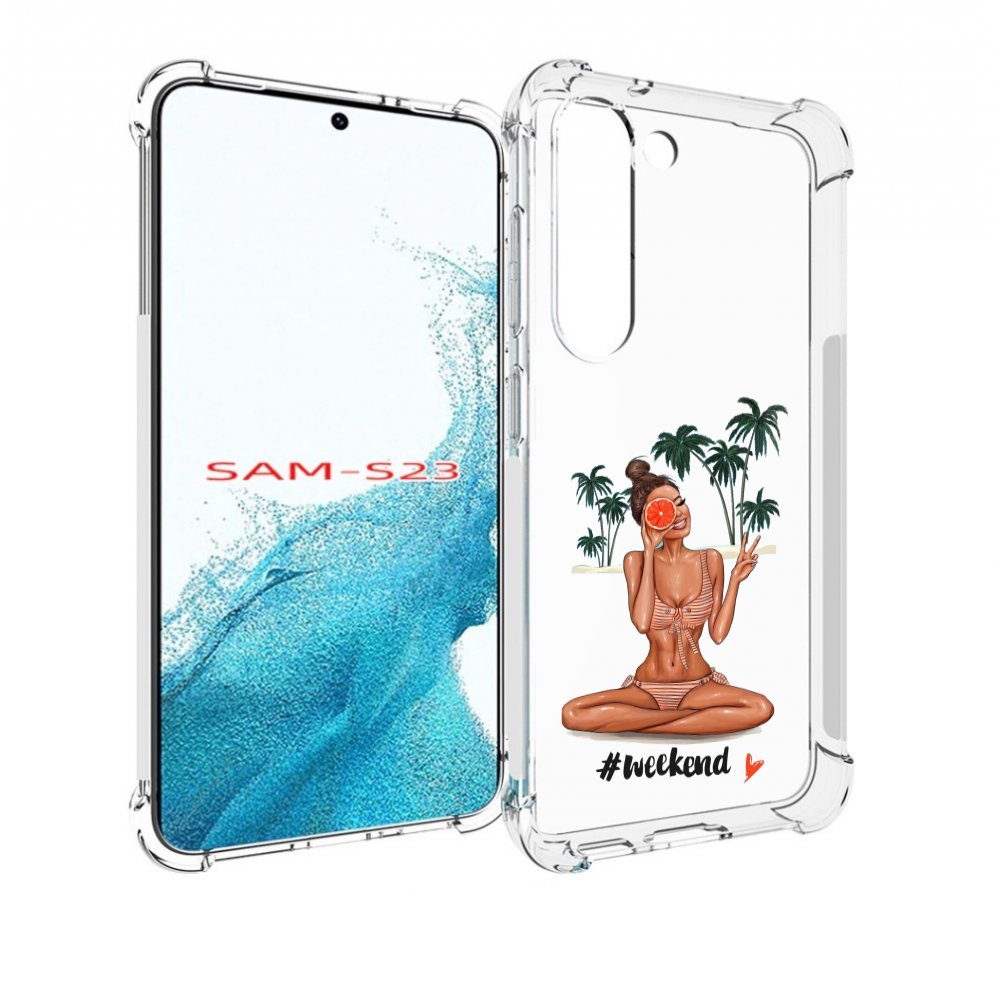 

Чехол MyPads Weekend для Samsung Galaxy S23, Прозрачный, Tocco