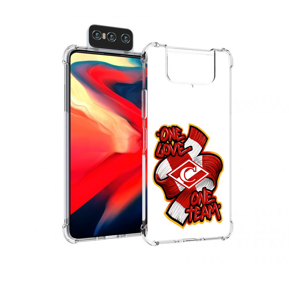 Чехол MyPads Tocco для Asus Zenfone 8 Flip ФК спарак 1 любовь
