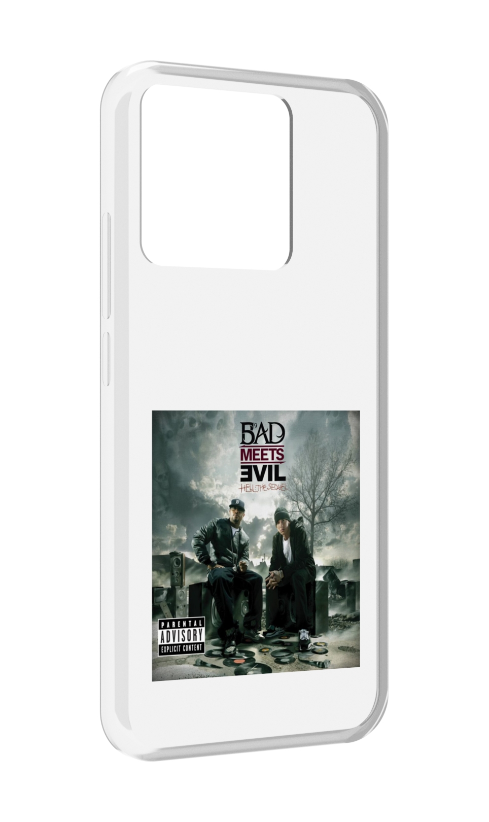 

Чехол MyPads Tocco для Xiaomi Redmi 10A Eminem BAD MEETS EVIL – HELL THE SEQUEL, Прозрачный, Tocco