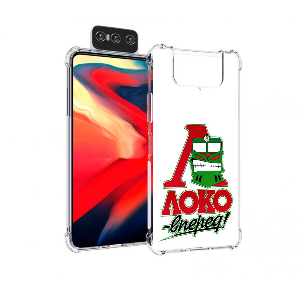 Чехол MyPads Tocco для Asus Zenfone 8 Flip ФК локо вперед