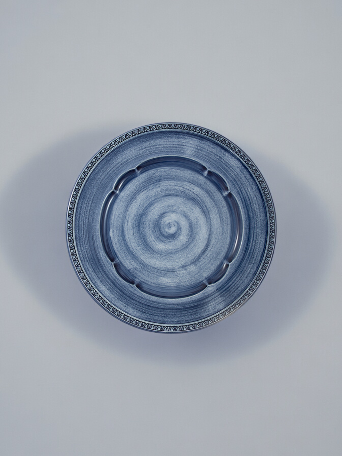 

Тарелки обеденные Matceramica Augusta синяя, керамические, 27 см, 2 шт
