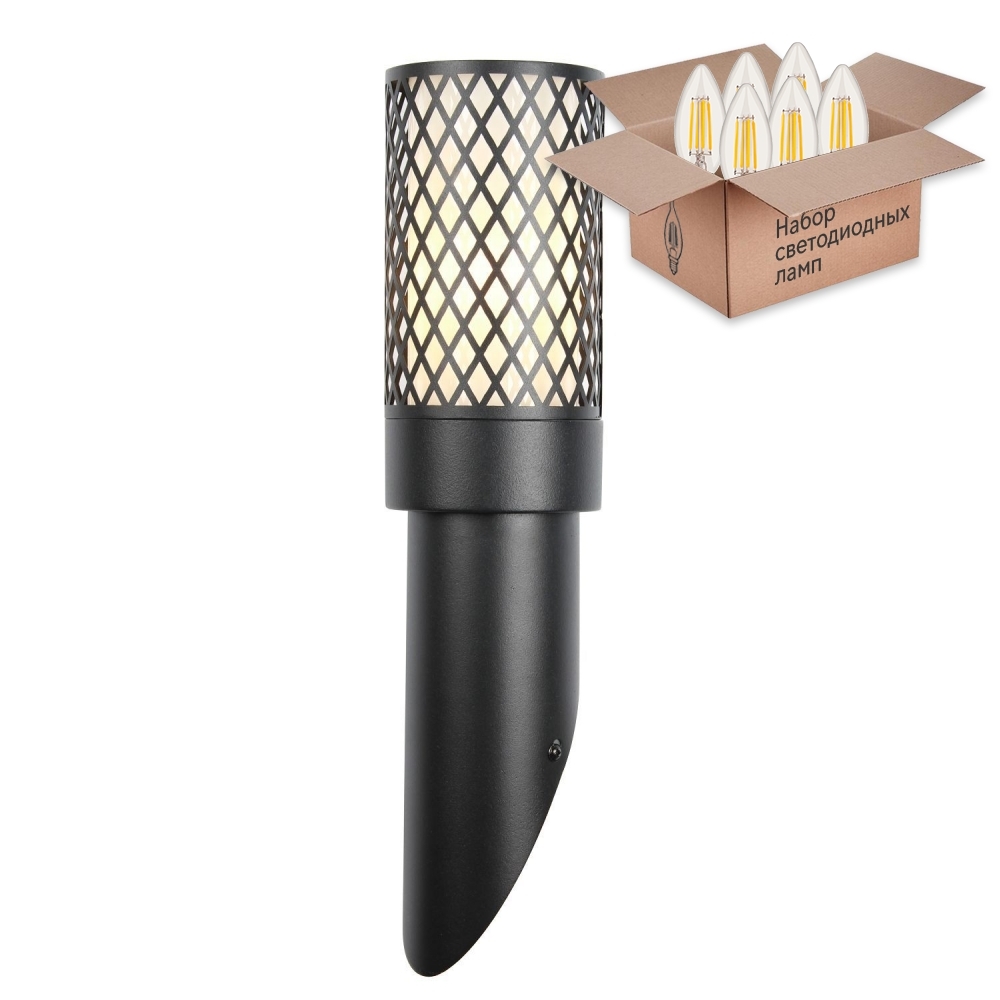 

Садовый светильник Favourite Barrel 404798, 3019-1W+Lamps Е27 Свеча