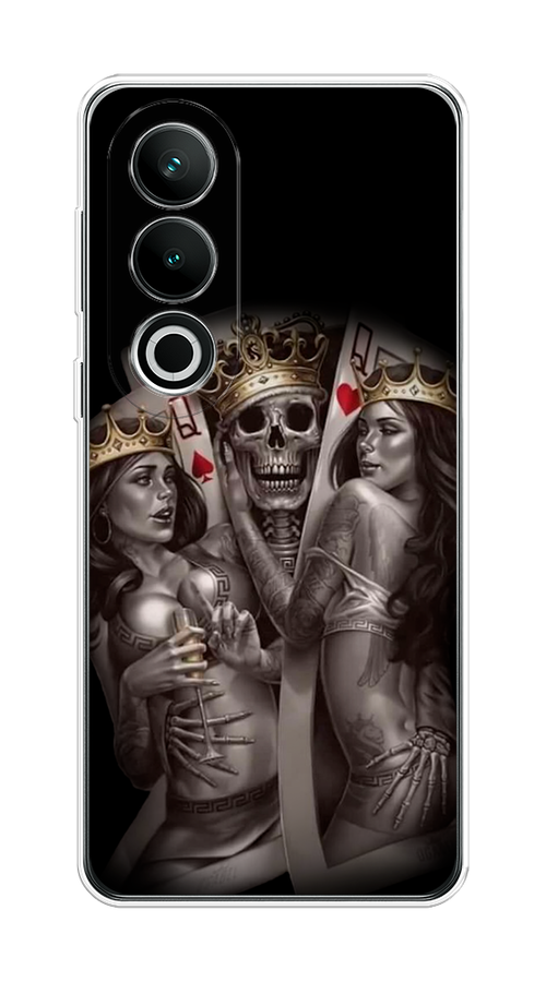 

Чехол на OnePlus Nord CE4 "Карты король и королевы", Серый;желтый, 154750-1