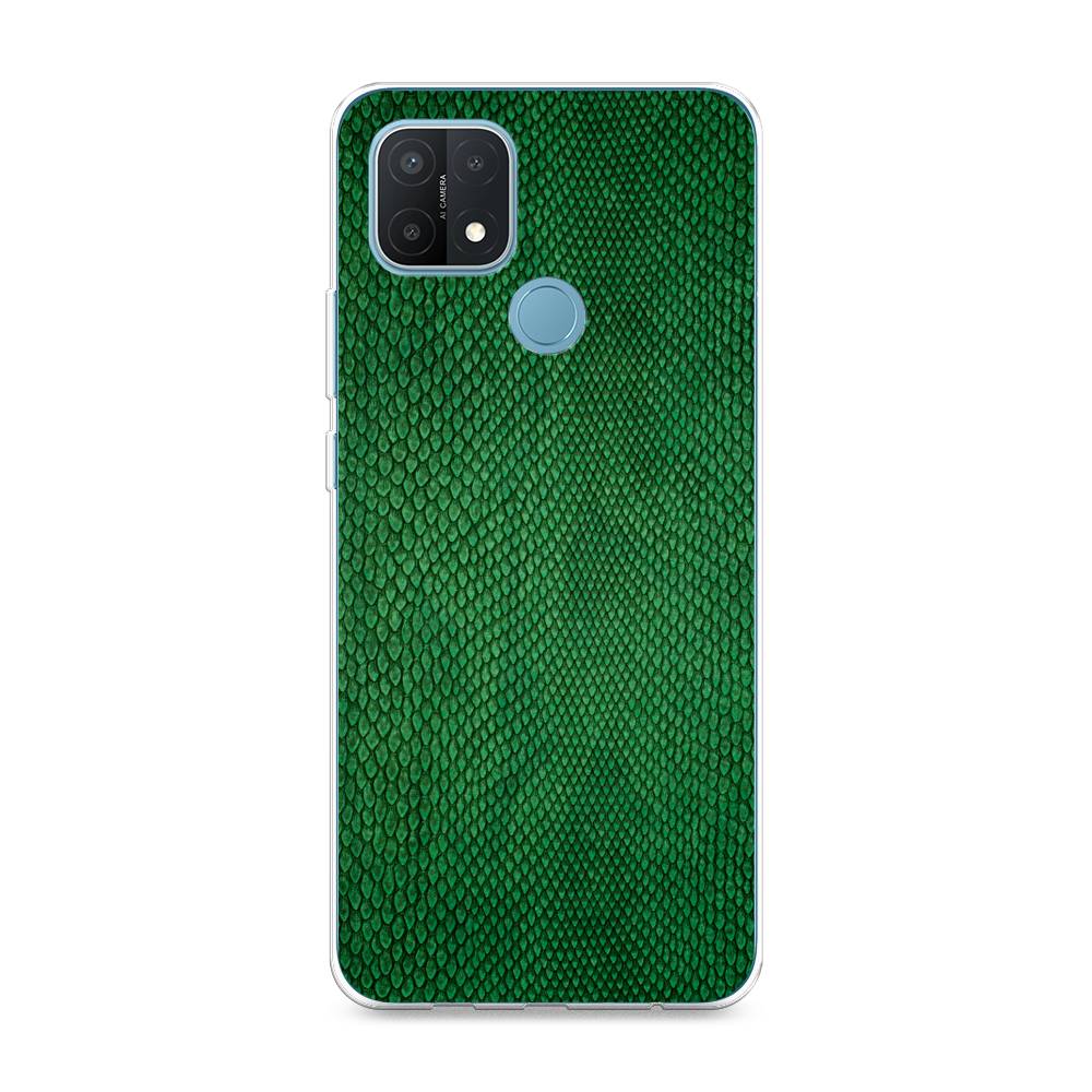 фото Силиконовый чехол "изумрудная змея" на oppo a15s awog