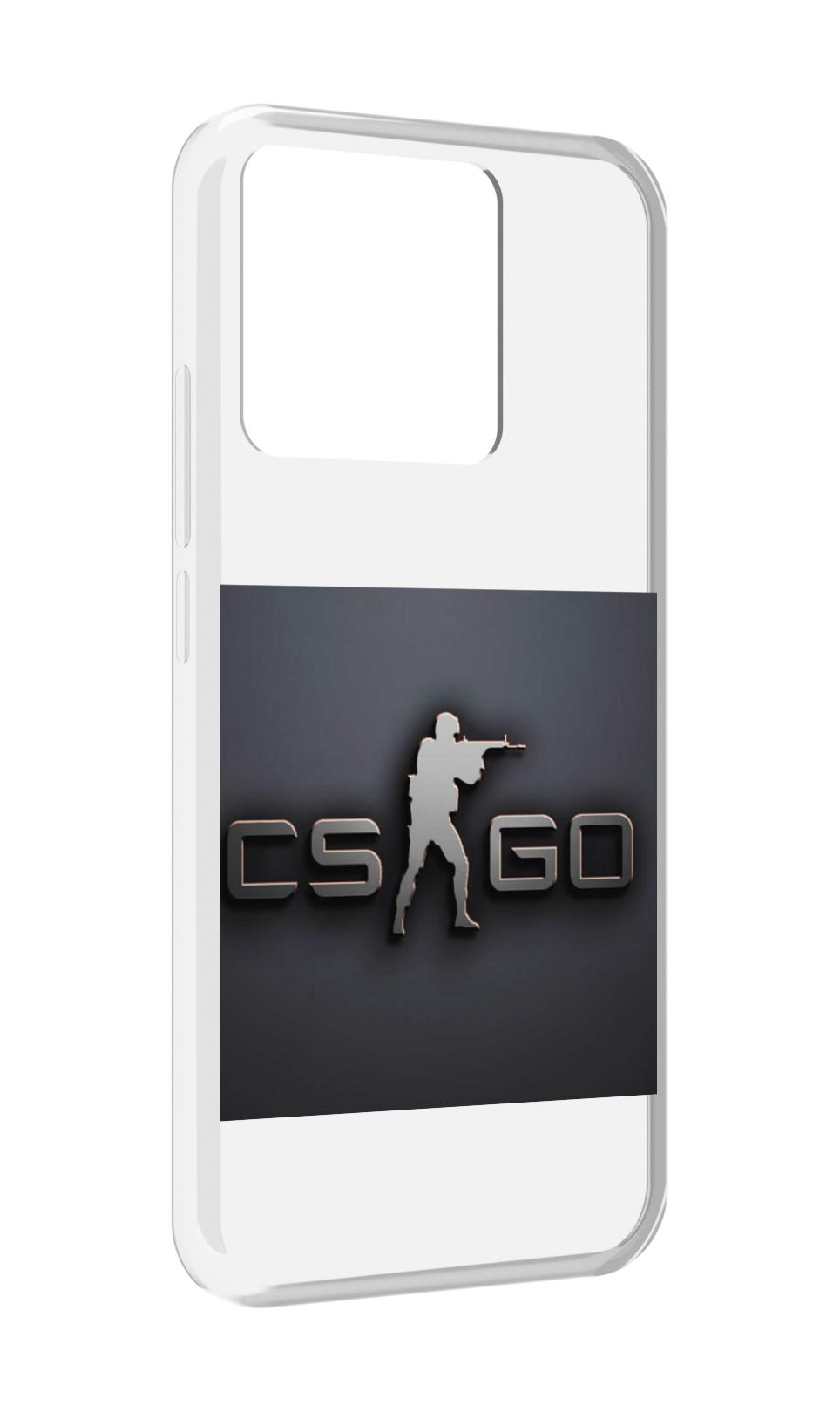 

Чехол MyPads Tocco для Xiaomi Redmi 10A CS go логотип мужской, Прозрачный, Tocco