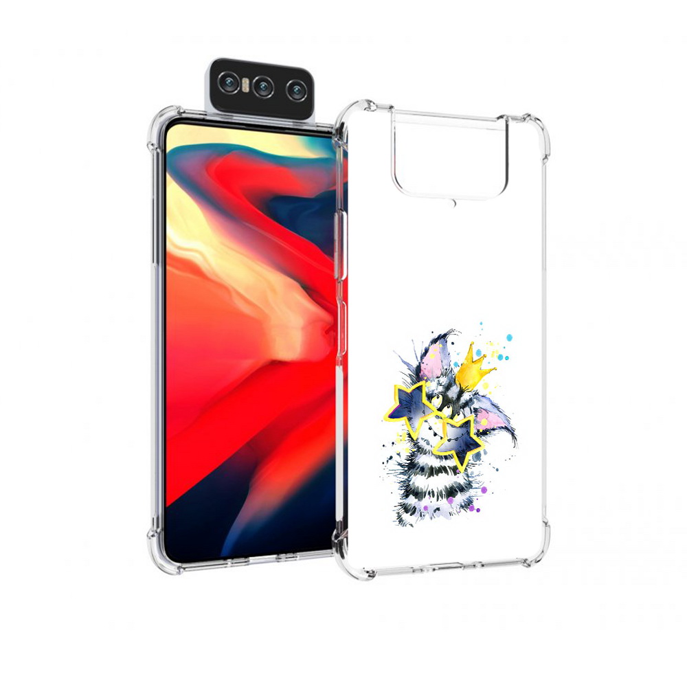 

Чехол MyPads Tocco для Asus Zenfone 8 Flip Мартовский Нуся, Прозрачный, Tocco