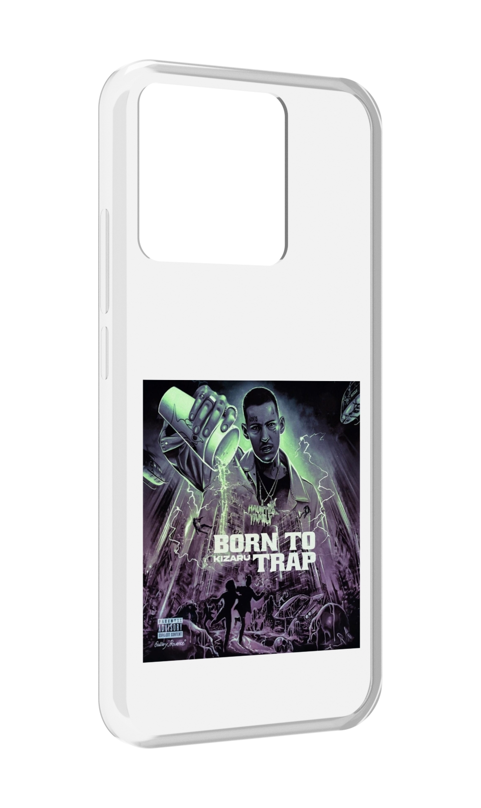 

Чехол MyPads Tocco для Xiaomi Redmi 10A Born to Trap Kizaru, Прозрачный, Tocco
