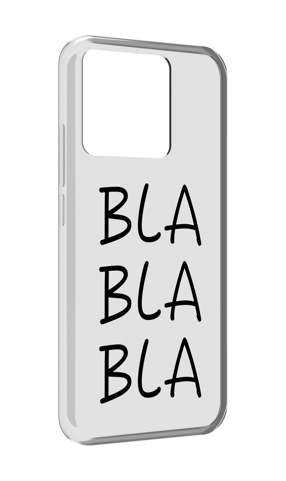 

Чехол MyPads Tocco для Xiaomi Redmi 10A Bla-Bla, Прозрачный, Tocco