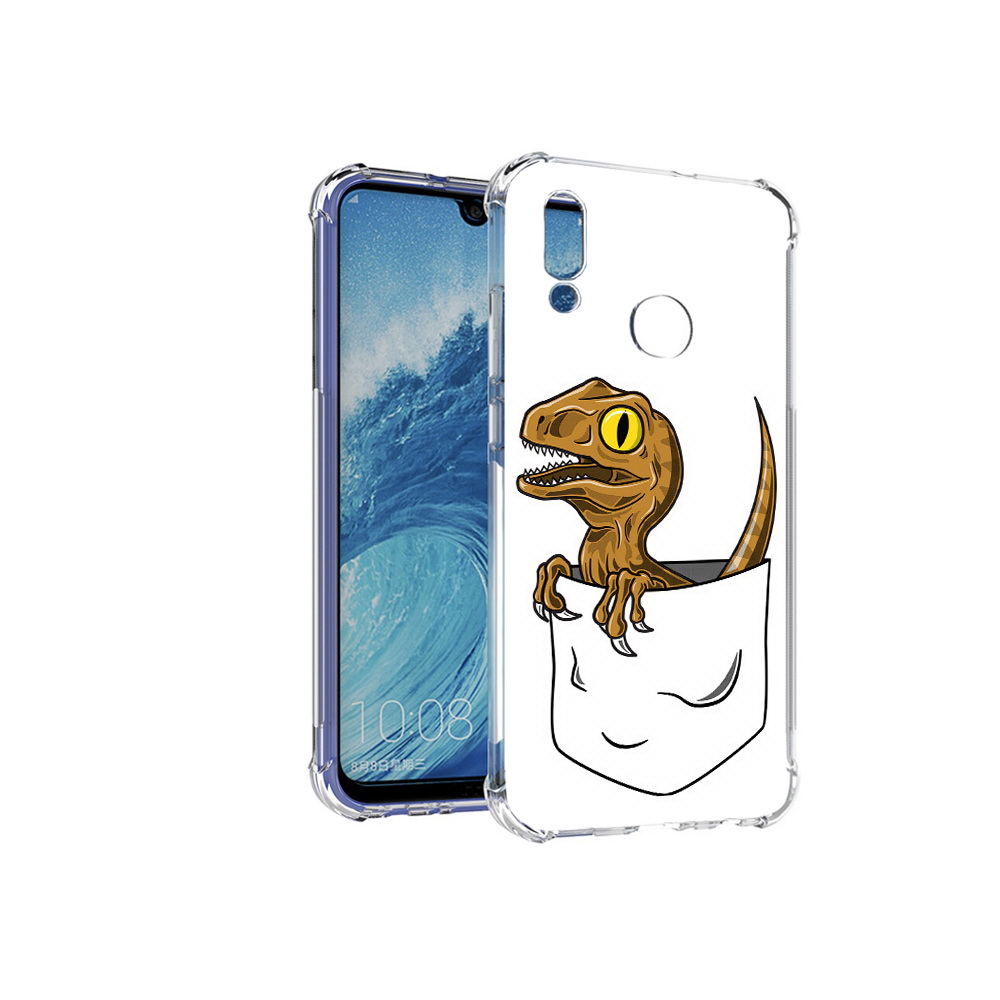 

Чехол MyPads Tocco для Huawei P Smart (2019) динозавр в кармане, Прозрачный, Tocco