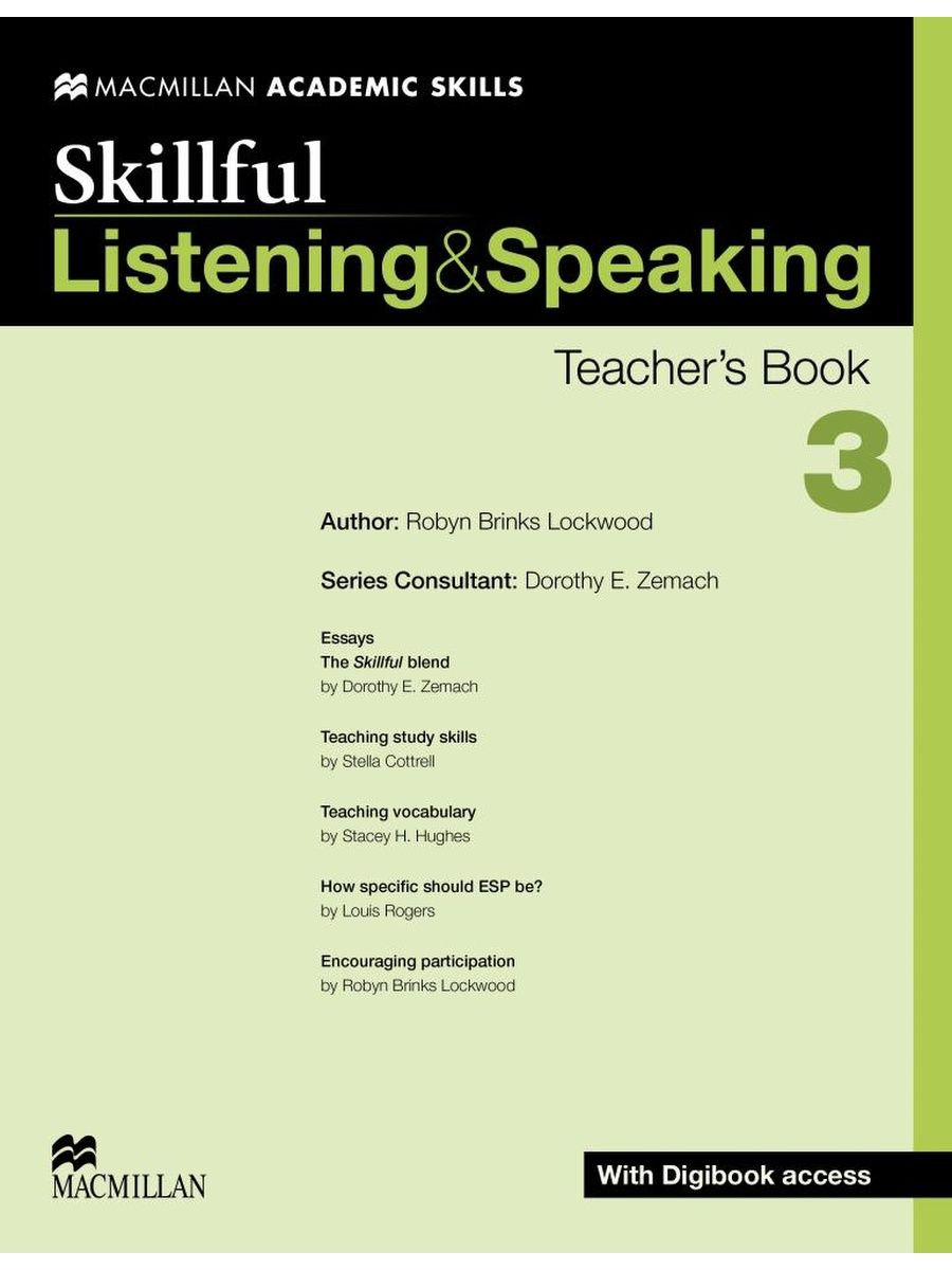 фото Книга skillful listening and speaking level 3 teacher's book + digibook macmillan elt