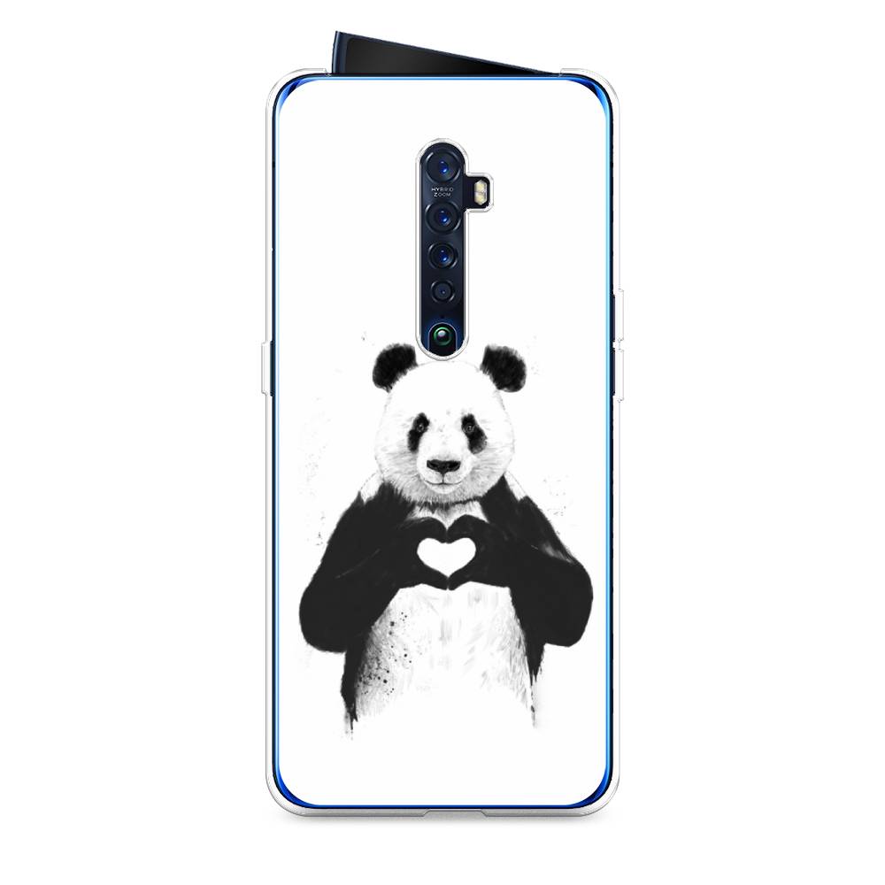 

Чехол Awog на Oppo Reno 2 "Панда love", Разноцветный, 253550-10