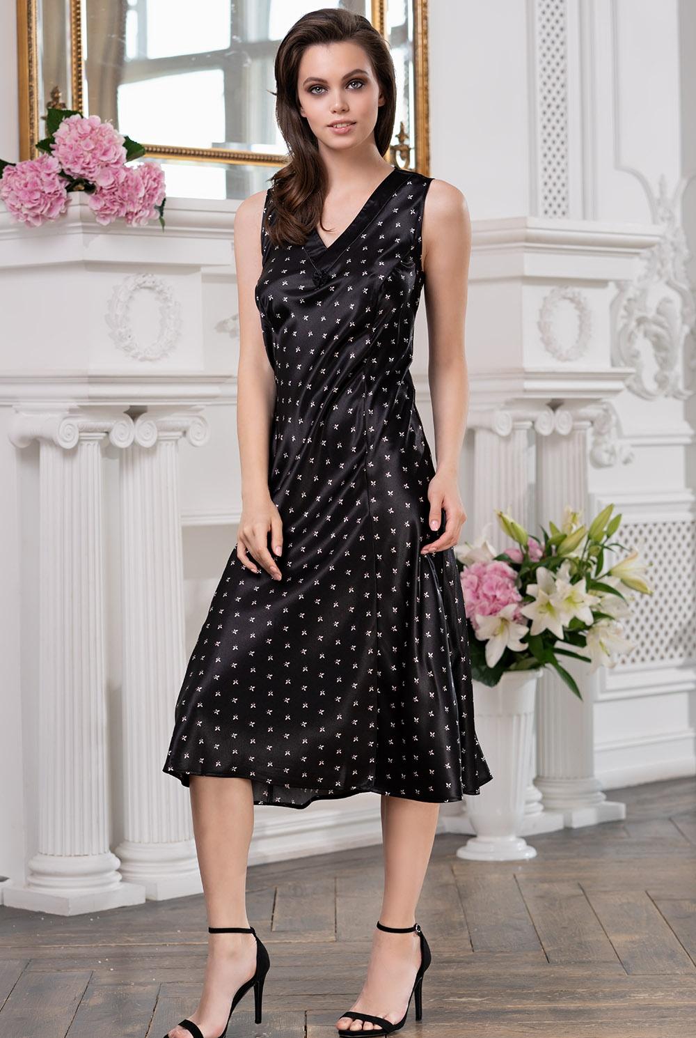 

Ночная сорочка женская Mia-Amore 8948 черная XL, 8948