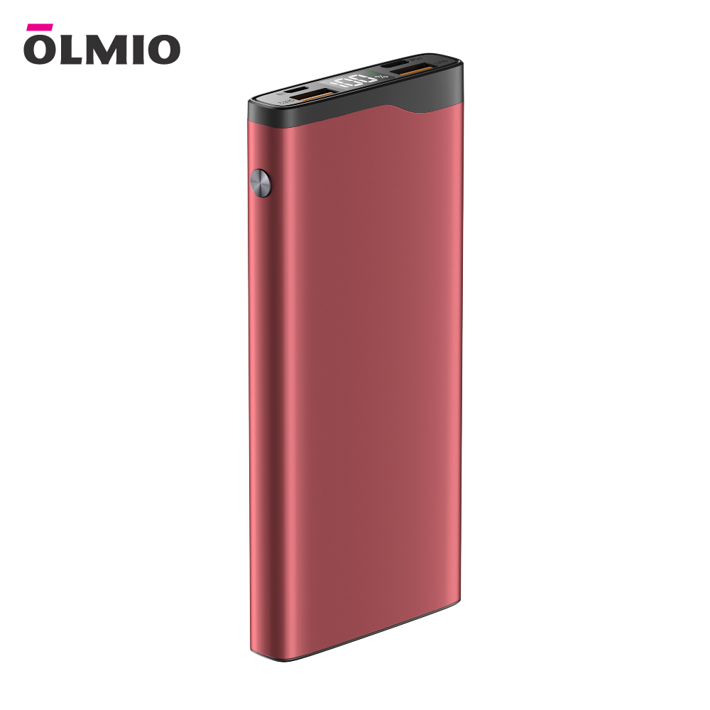 

Внешний аккумулятор Olmio QL-10 PD 10000 мА/ч красный (043984)\, QL