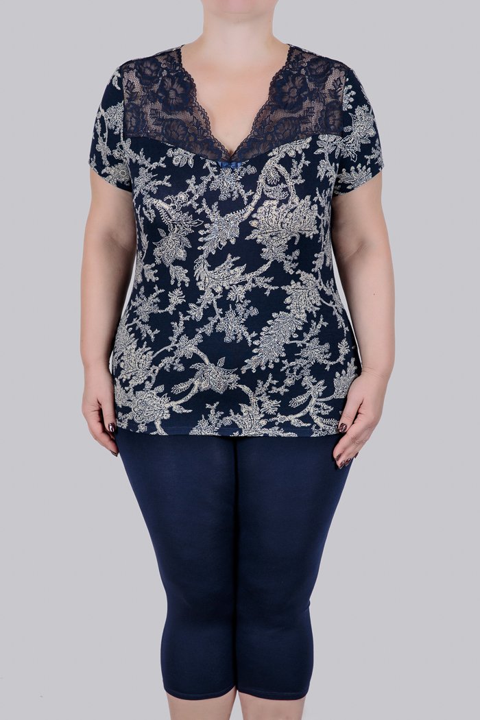 

Пижама женская Литвин 0543 синяя 3XL, 0543