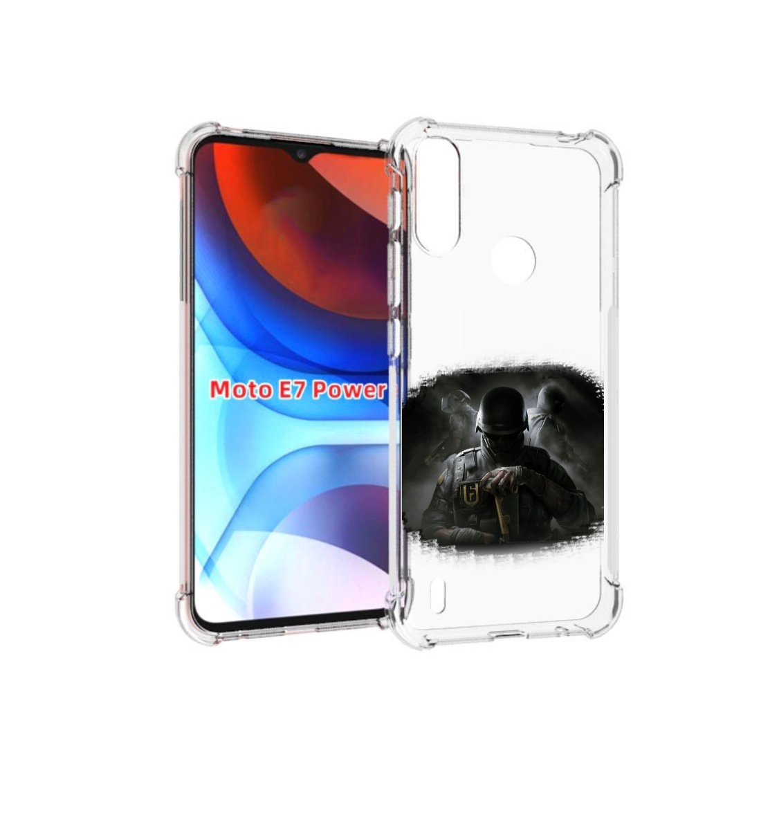 

Чехол MyPads Rainbow Six Siege для Motorola Moto E7 Power, Прозрачный, Tocco