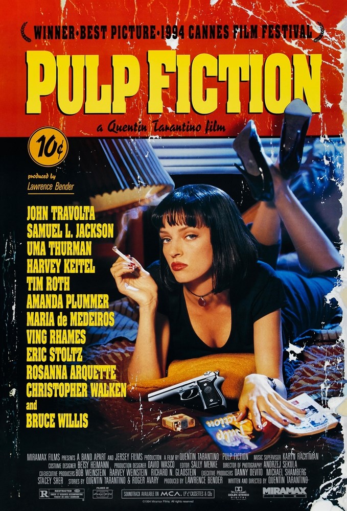 

Постер к фильму "Криминальное чтиво" (Pulp Fiction) Оригинальный 66,8x101,6 см