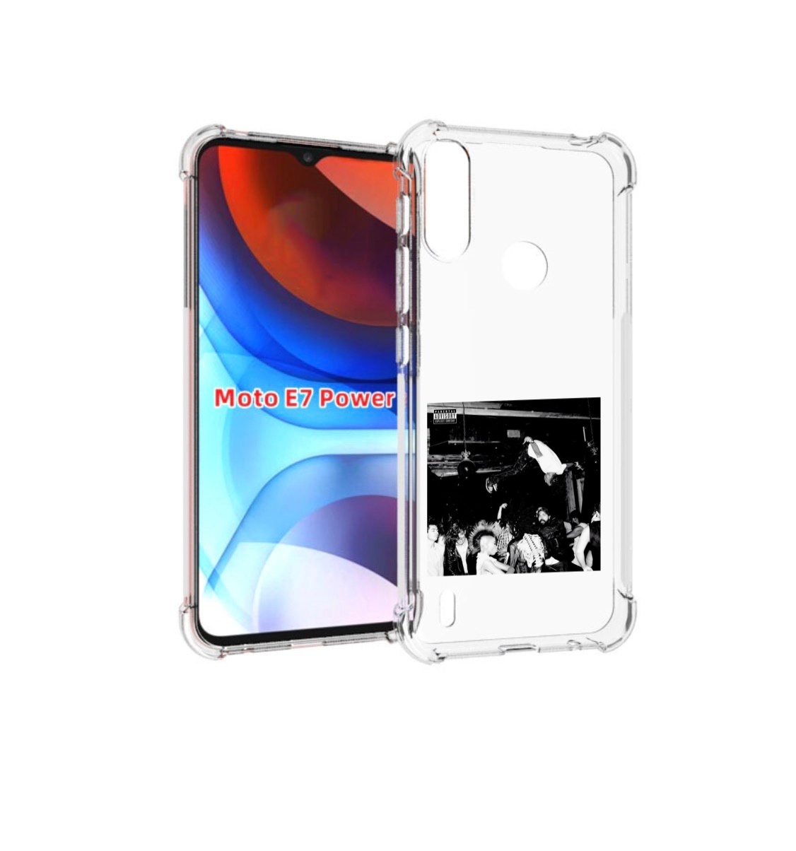 

Чехол MyPads Playboi Carti - Die Lit для Motorola Moto E7 Power, Прозрачный, Tocco