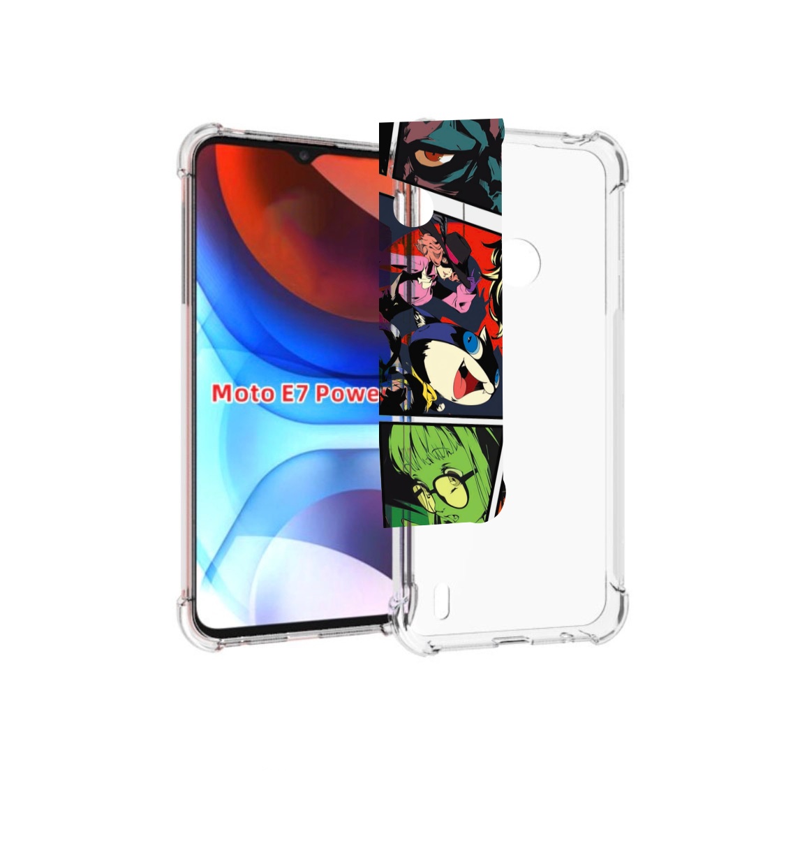

Чехол MyPads Persona 5 art для Motorola Moto E7 Power, Прозрачный, Tocco