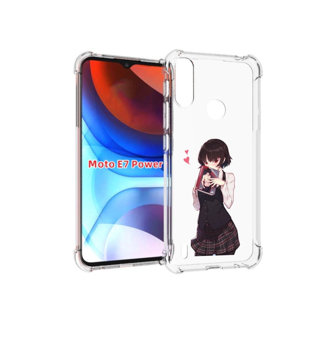 

Чехол MyPads Persona 5 - Makoto Niijima для Motorola Moto E7 Power, Прозрачный, Tocco