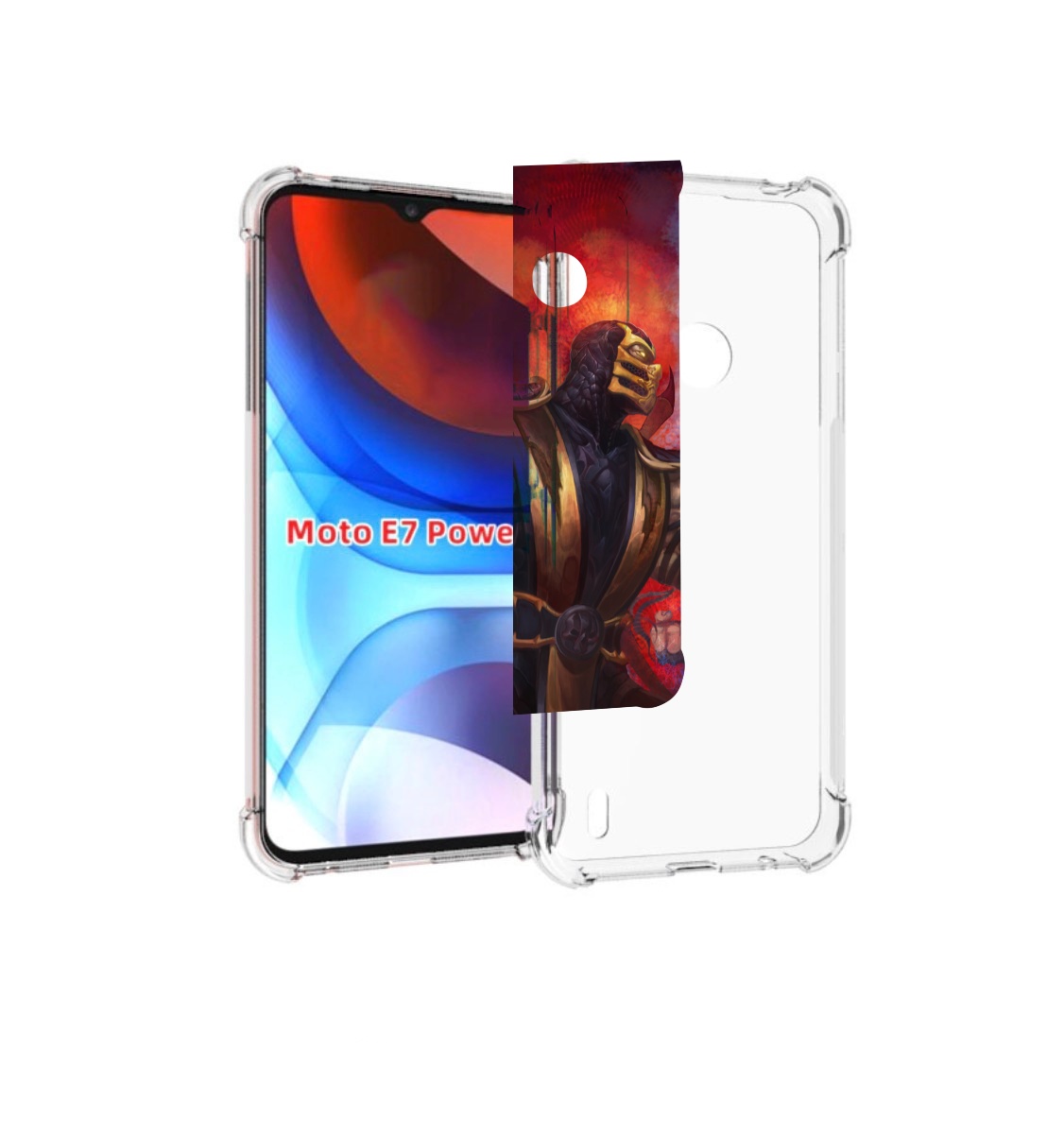 

Чехол MyPads Mortal Kombat art для Motorola Moto E7 Power, Прозрачный, Tocco