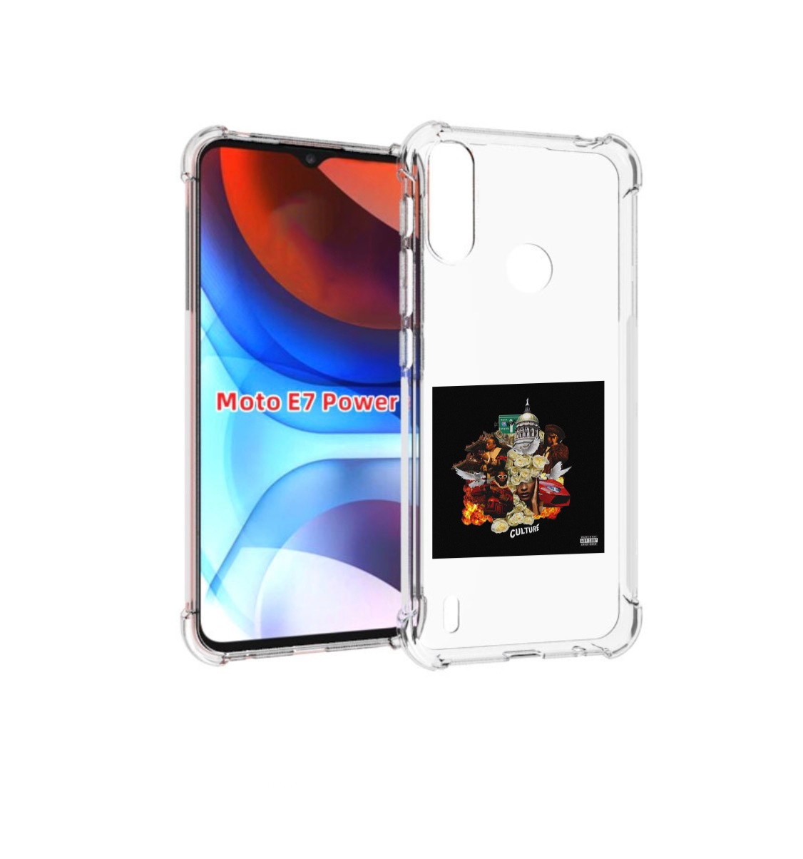 

Чехол MyPads Migos - Culture для Motorola Moto E7 Power, Прозрачный, Tocco