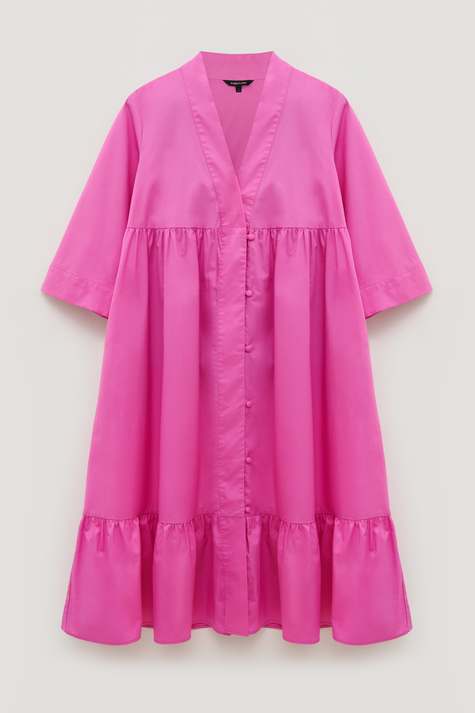 Платье женское Finn Flare FSD11084 розовое 3XL