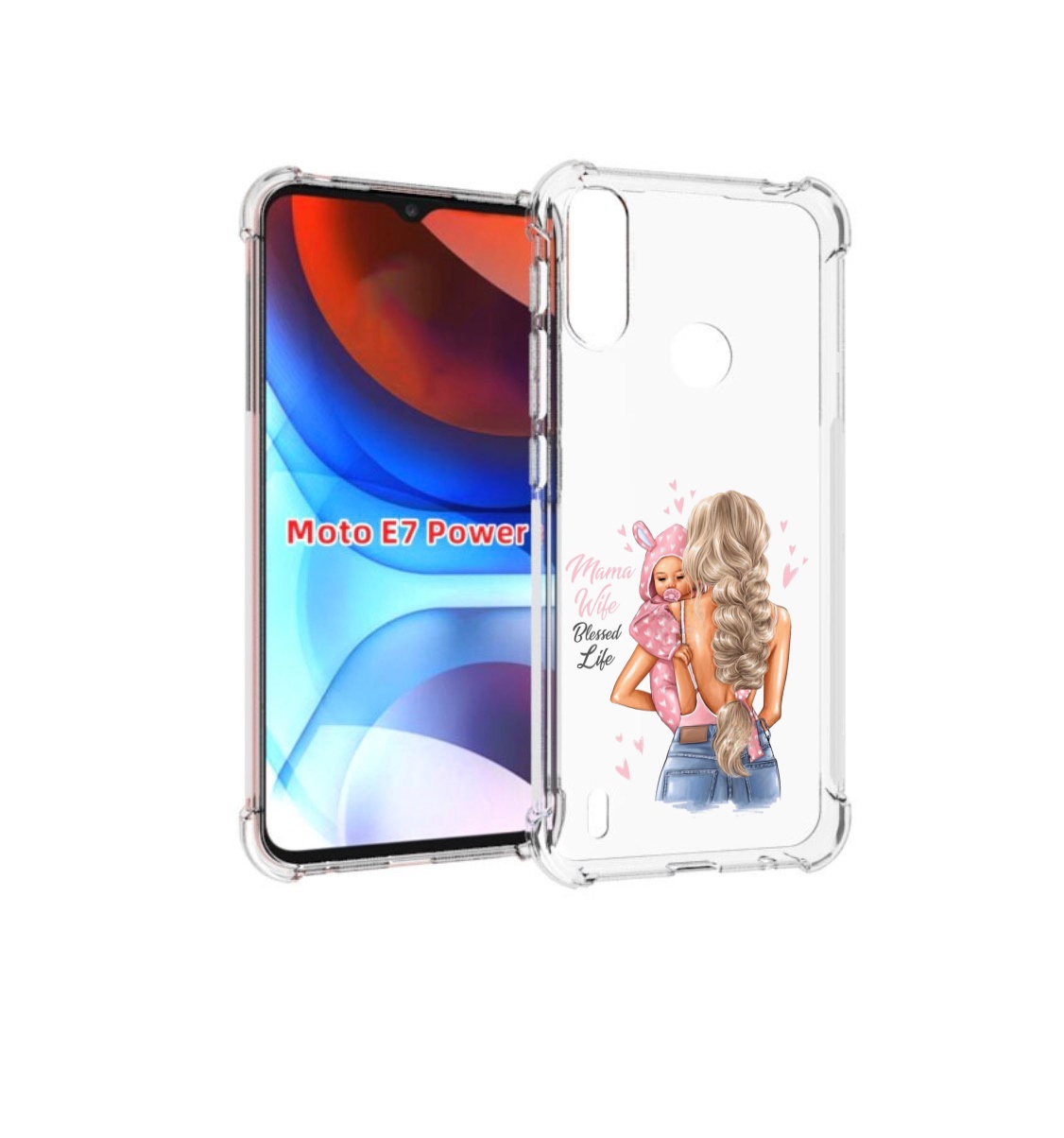 

Чехол MyPads Mama-wibe для Motorola Moto E7 Power, Прозрачный, Tocco