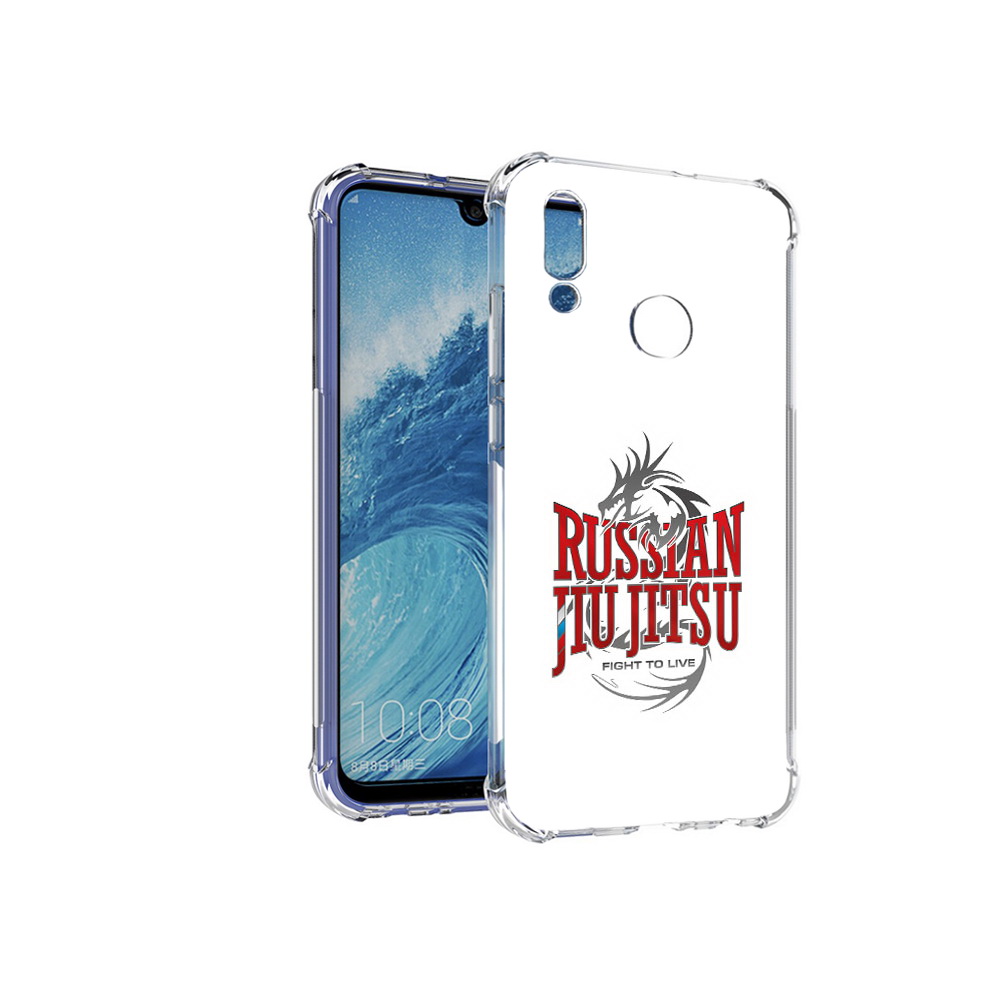 

Чехол MyPads Tocco для Huawei P Smart (2019) джиу джитсу, Прозрачный, Tocco