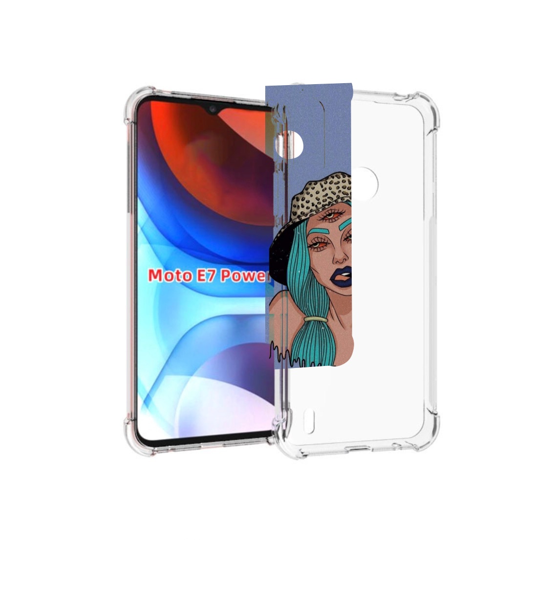 

Чехол MyPads ME Erra женский для Motorola Moto E7 Power, Прозрачный, Tocco