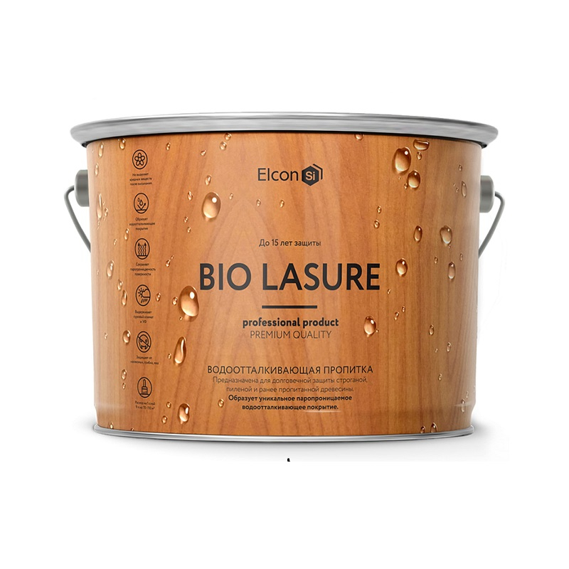 Водоотталкивающая пропитка для дерева Elcon Bio Lasure палисандр (9л)