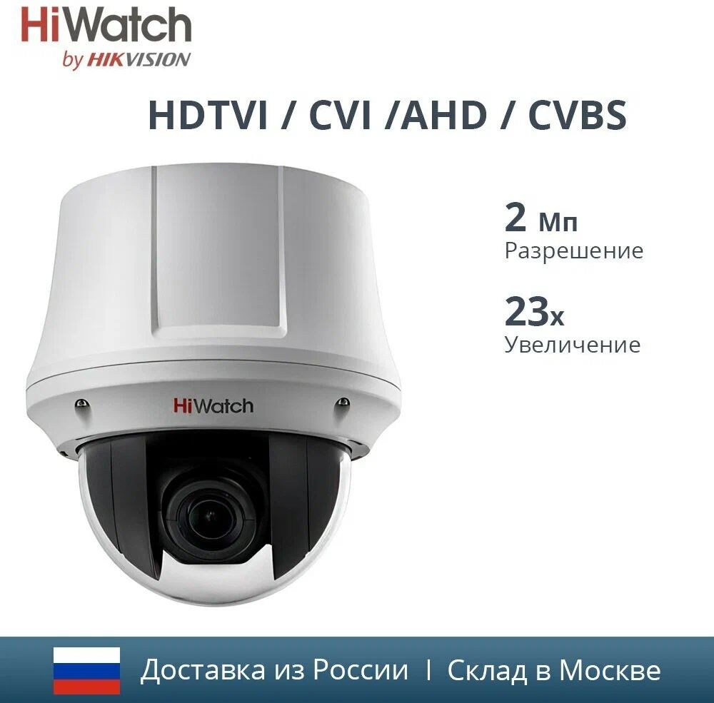 Поворотная HD-TVI камера видеонаблюдения с 23 кратным увеличением HiWatch DS-T245 ip камера внутренняя vstarcam c8824b 2 мп 4 мм 1080p full hd