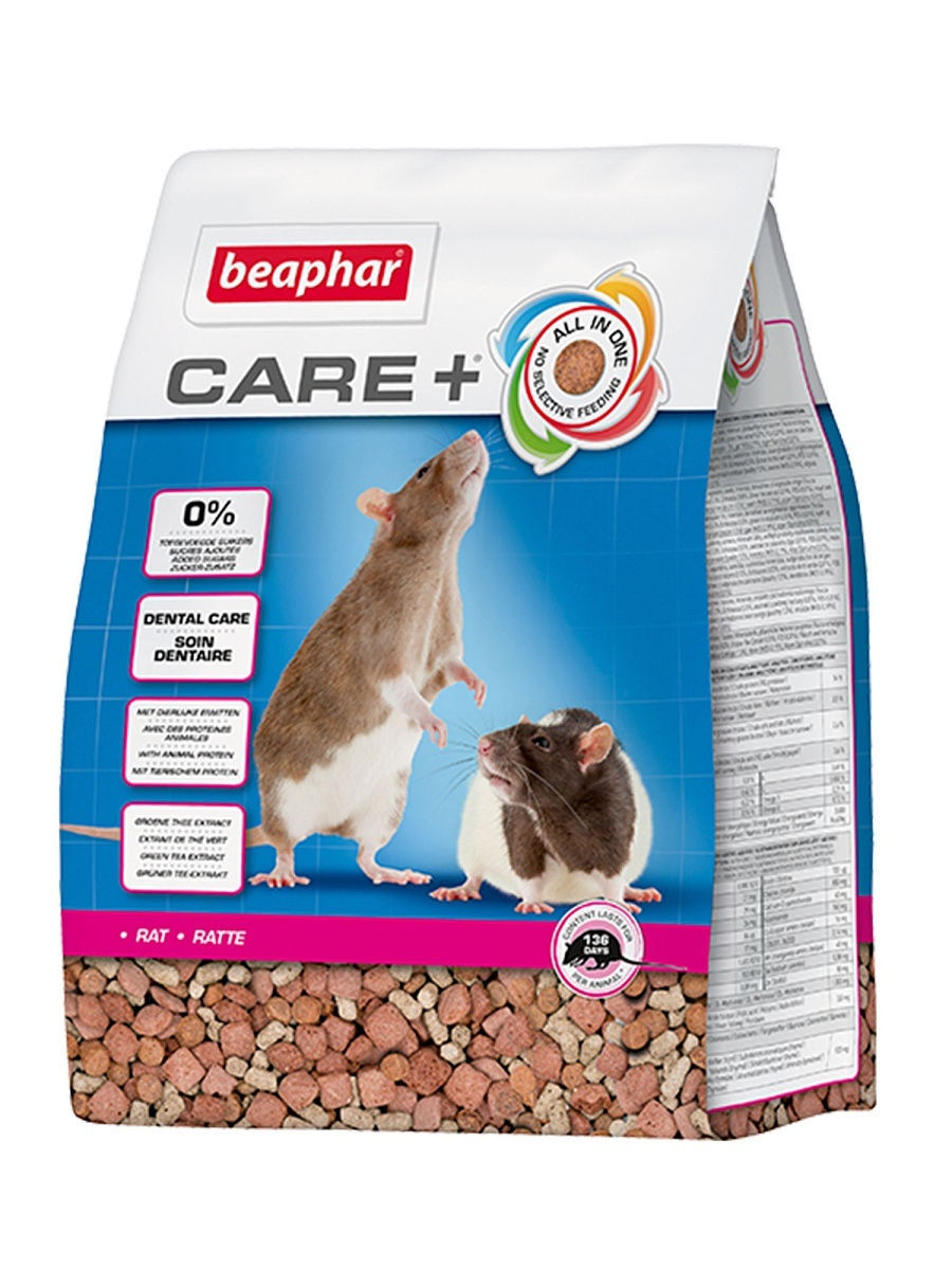 

Корм для крыс Beaphar Care + 0.7 кг 1 шт, корм для грызунов, 700г