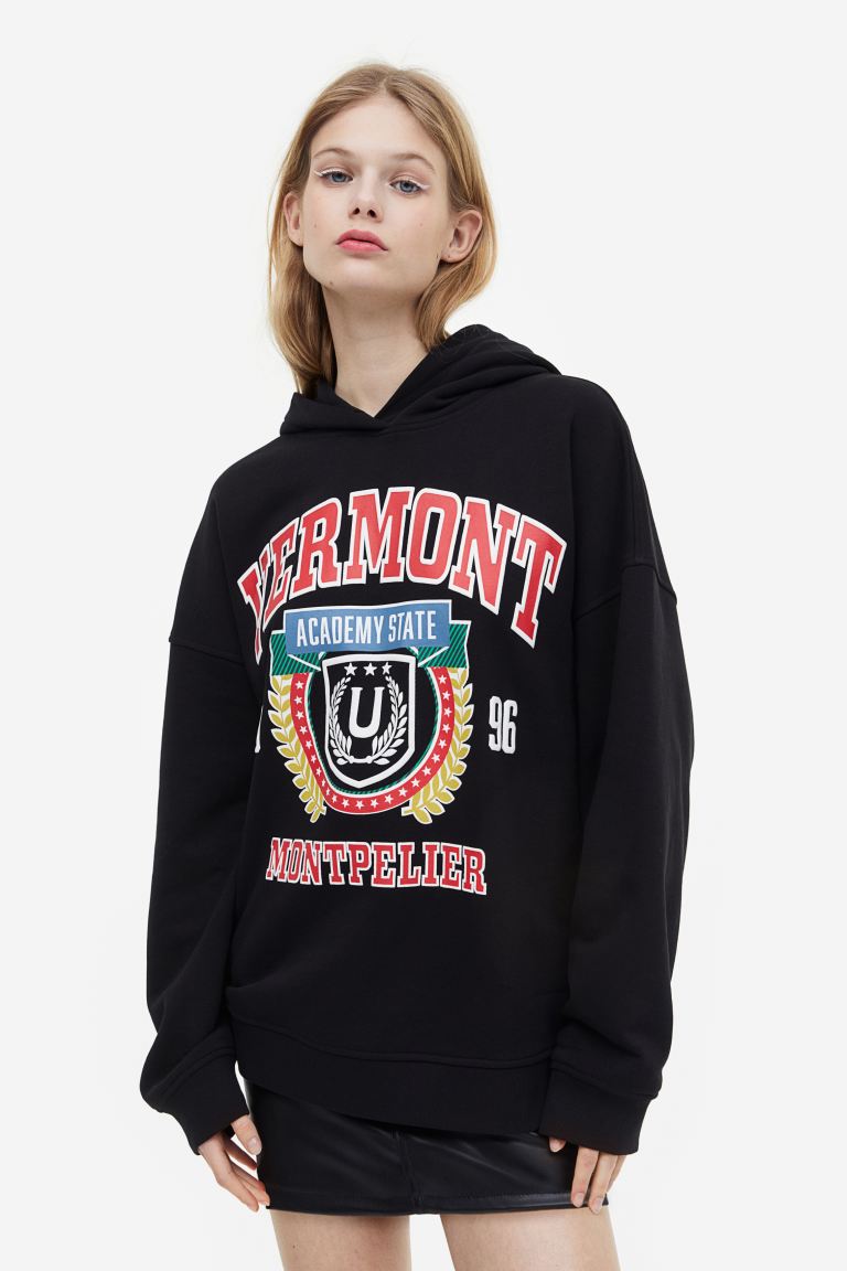 

Толстовка женская H&M 1159344003 черная L (доставка из-за рубежа), 1159344003