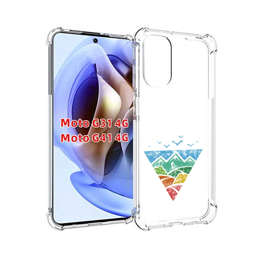

Чехол MyPads Лес земля море чайки для Motorola Moto G31 4G / G41 4G, Прозрачный, Tocco