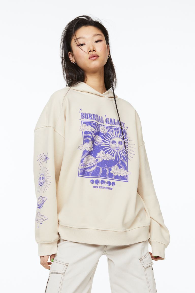 

Толстовка женская H&M 1159344002 бежевая XS (доставка из-за рубежа), 1159344002