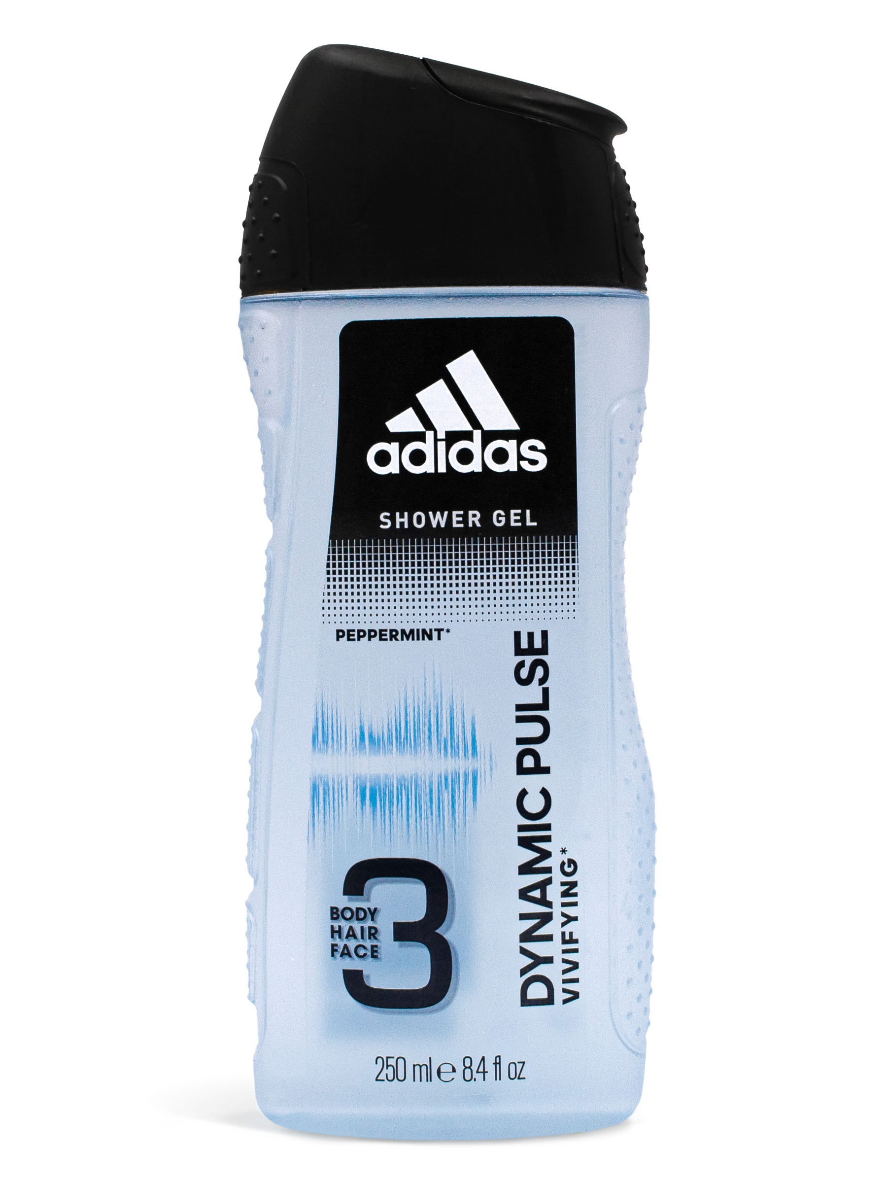 Купить Гель для душа Adidas 3 в 1 для мужчин Dynamic Pulse 250 мл, 3607340723346