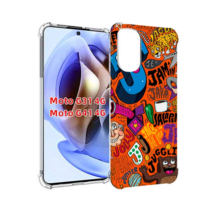 

Чехол Mypads Funky-Decor Для Motorola Moto G31 4G/G41 4G, Прозрачный, Tocco