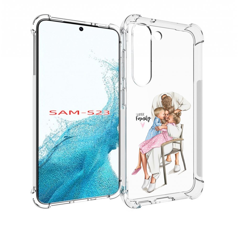 

Чехол Mypads Super-Family Для Samsung Galaxy S23, Прозрачный, Tocco
