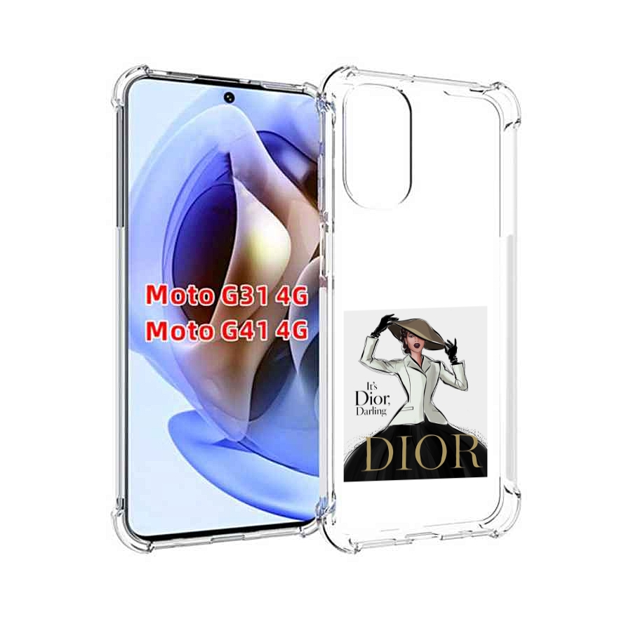

Чехол MyPads drawings of sketches для Motorola Moto G31 4G / G41 4G, Прозрачный, Tocco
