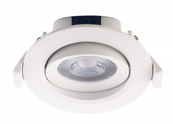 

Светильник светодиодный точечный ДВО-7Вт 4000K 490Лм 38° круг/поворот золотой IP40 | код 5