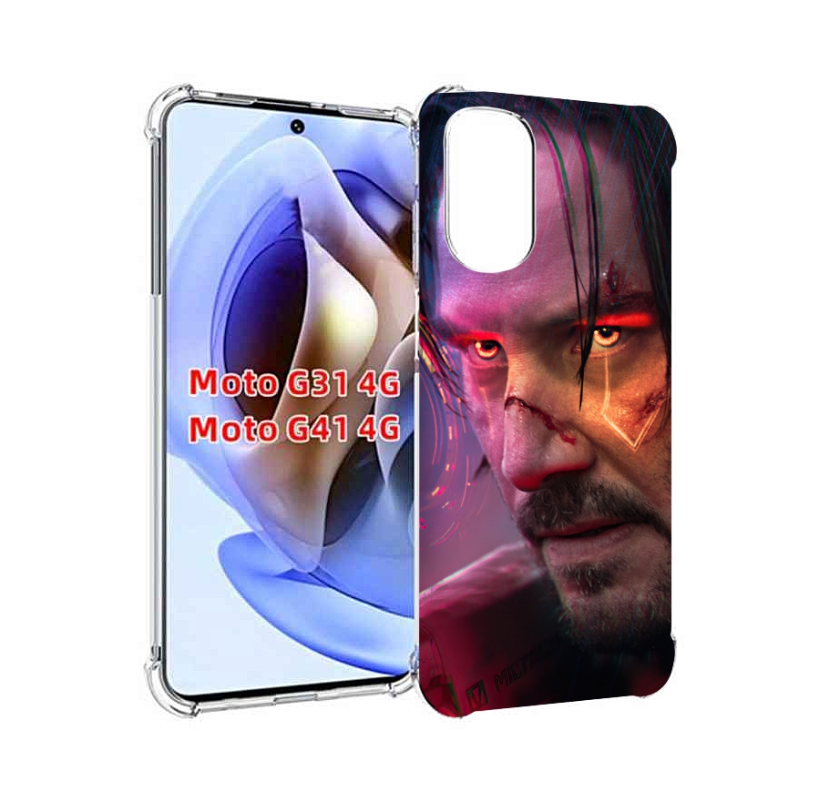 

Чехол MyPads cyberpunk 2077 Джонни Сильверхенд для Motorola Moto G31 4G / G41 4G, Прозрачный, Tocco