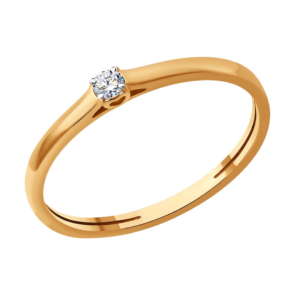 

Кольцо из золота р.  SOKOLOV Diamonds 1012448, бриллиант, 1012448