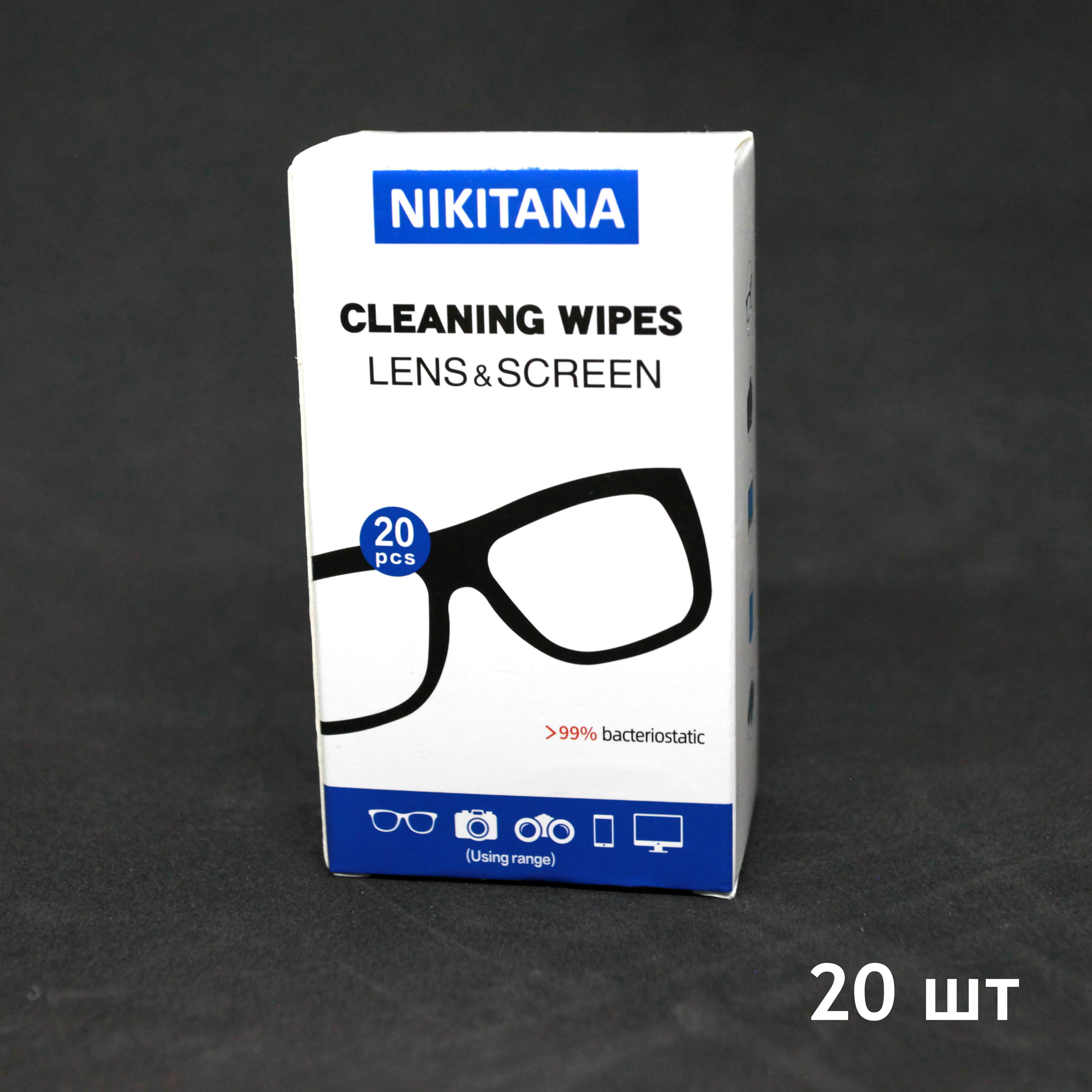 

Набор салфеток для очков Nikitana LWP-WIPES разноцветный, LWP-WIPES
