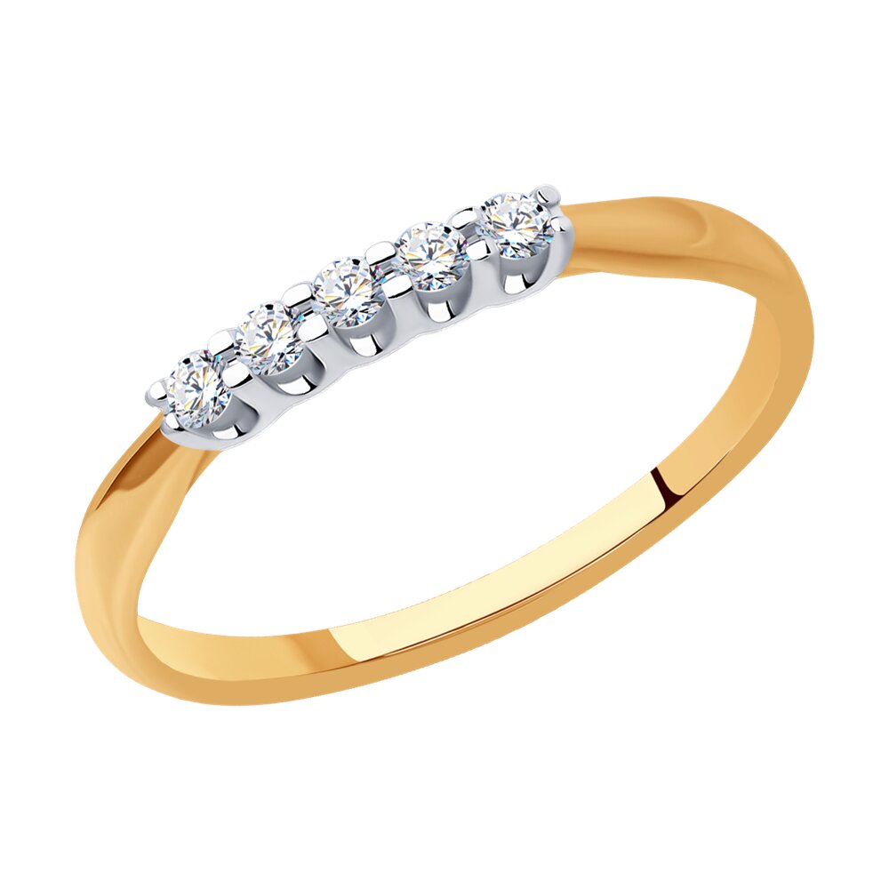 

Кольцо из красного золота с бриллиантом р.  SOKOLOV Diamonds 1012345, 1012345